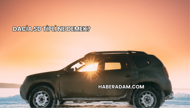 Dacia SD Tipli Ne Demek?