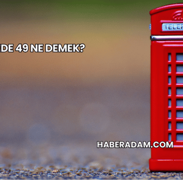 İngilizcede 49 ne demek?