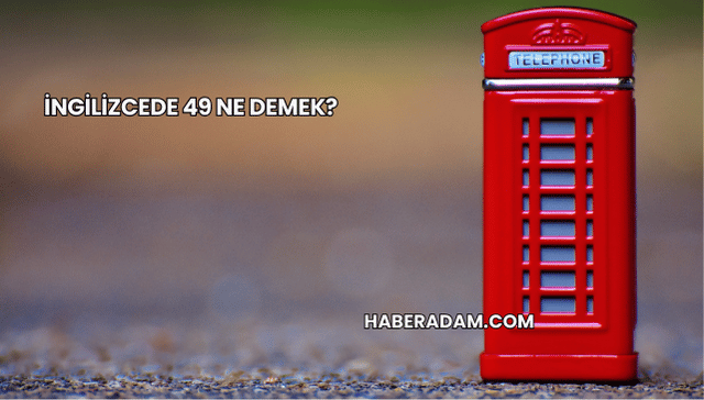 İngilizcede 49 ne demek?