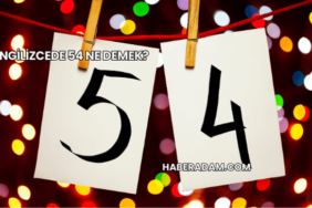 İngilizcede 54 Ne Demek?